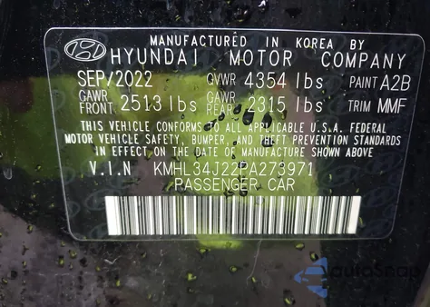 2023 Hyundai Sonata Limited z USA, uszkodzony, nr VIN KMHL34J22PA273971